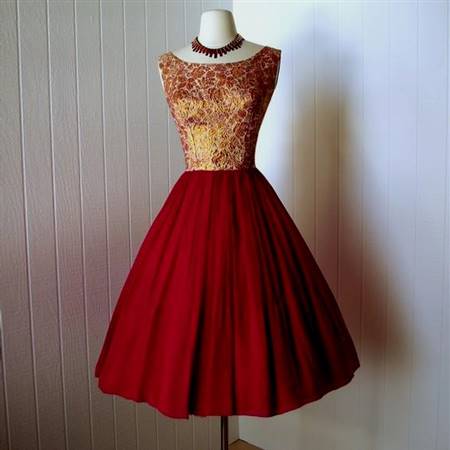 red and gold cocktail dresses