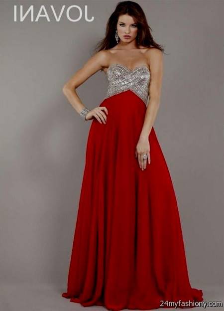 red and silver bridesmaid dresses