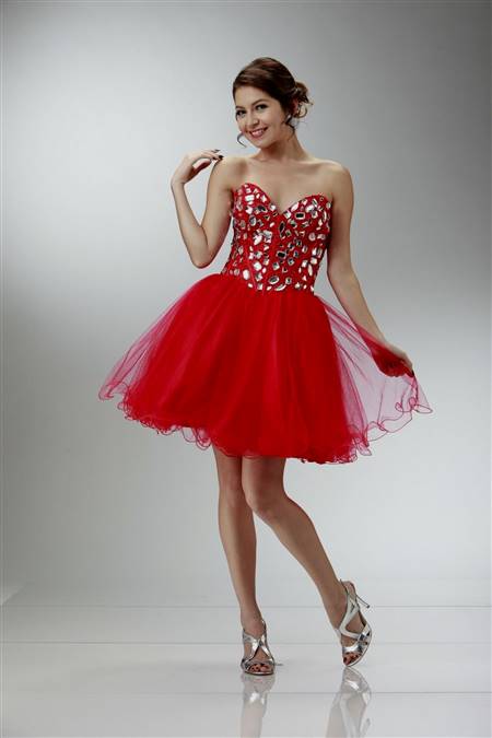 red and white dresses for prom