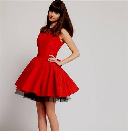 red and white dresses for teenagers