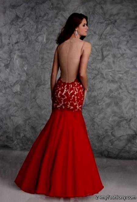 red and white prom dresses