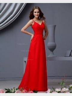 red bridesmaid dress straps