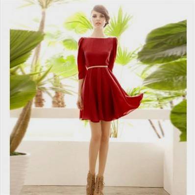 red casual dresses for teenagers