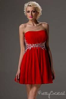 red cocktail dress for teenage girls
