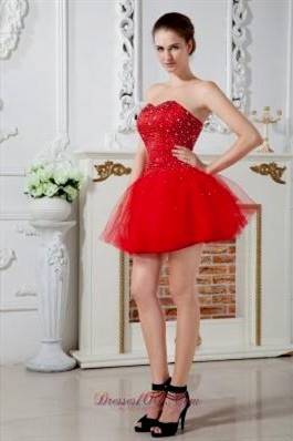 red cocktail dresses for prom