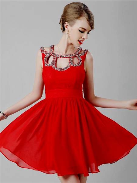 red cocktail dresses for prom