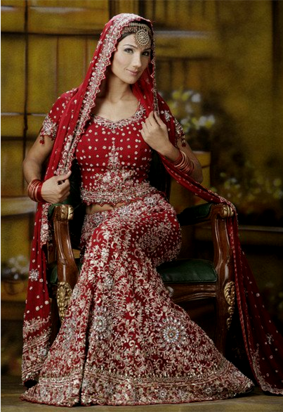 red dress for indian wedding