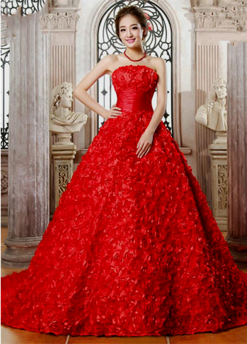 red dress for wedding
