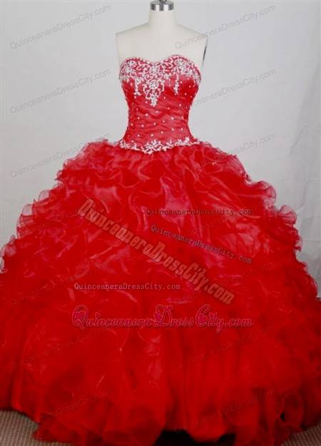 red dresses for quinceanera