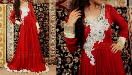 red dresses pakistani