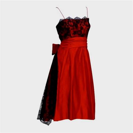 red dresses with black lace