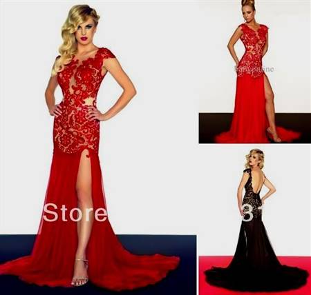 red evening dresses