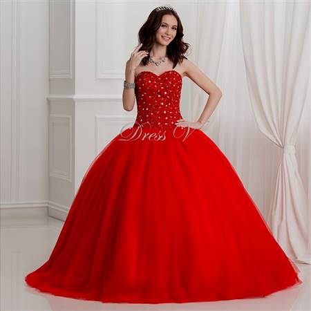red gowns for debutante
