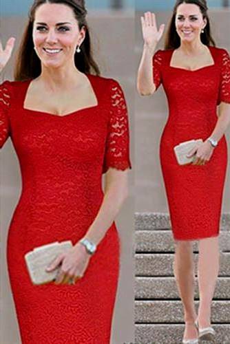 red lace dress kate middleton