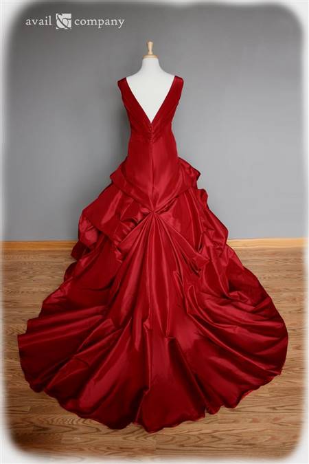 red medieval ball gowns