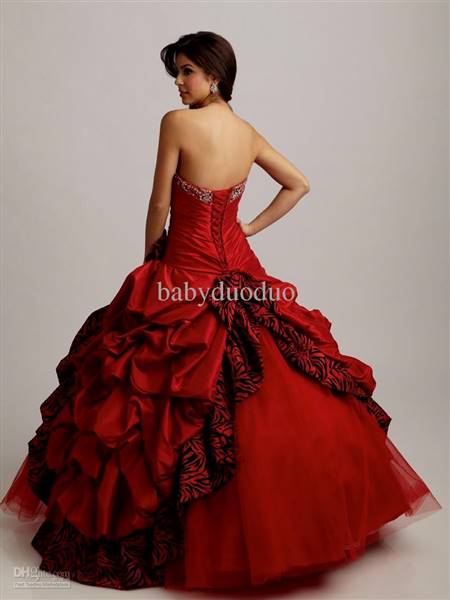 red princess ball gowns