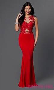 red prom dresses with lace