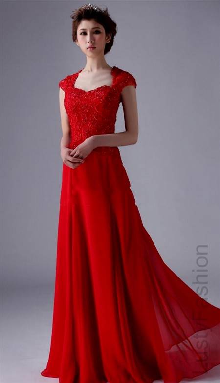 red prom dresses with straps