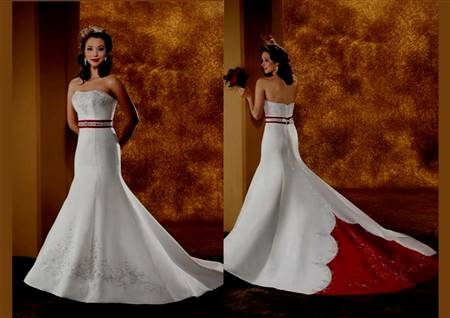 red white and gold wedding dresses