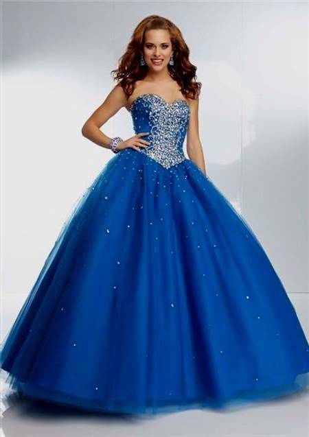 royal blue ball gown