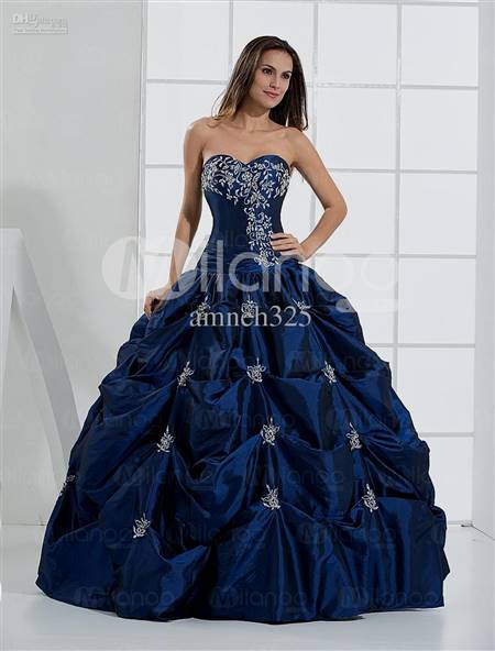 royal blue ball gown prom dresses