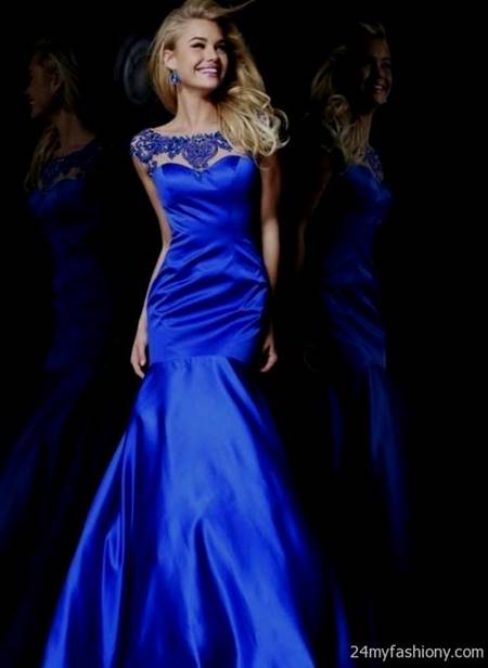 royal blue mermaid gowns