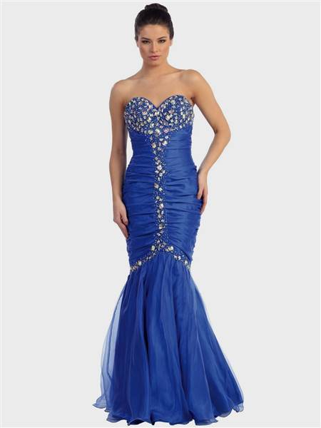 royal blue mermaid gowns