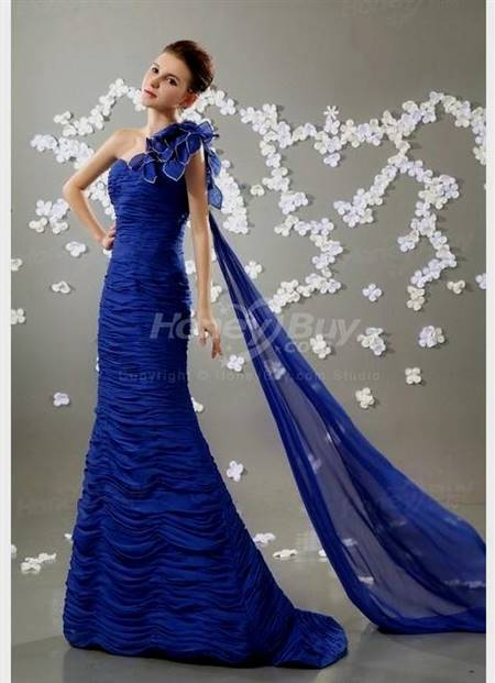 royal blue mermaid prom dresses