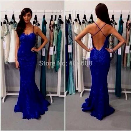 royal blue mermaid prom dresses