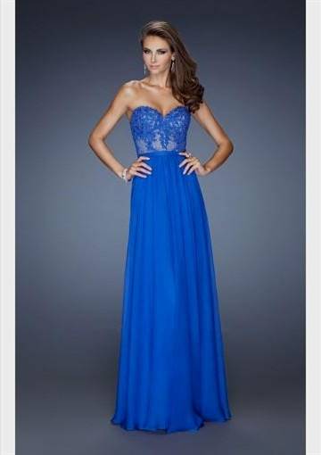royal blue prom dress