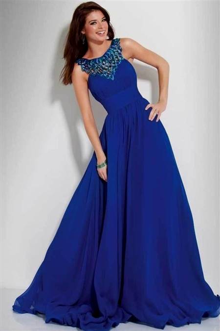 royal blue sweetheart prom dress