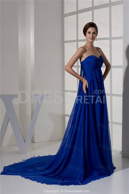royal blue wedding gown