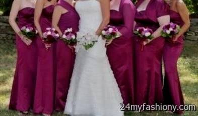 sangria bridesmaid dresses