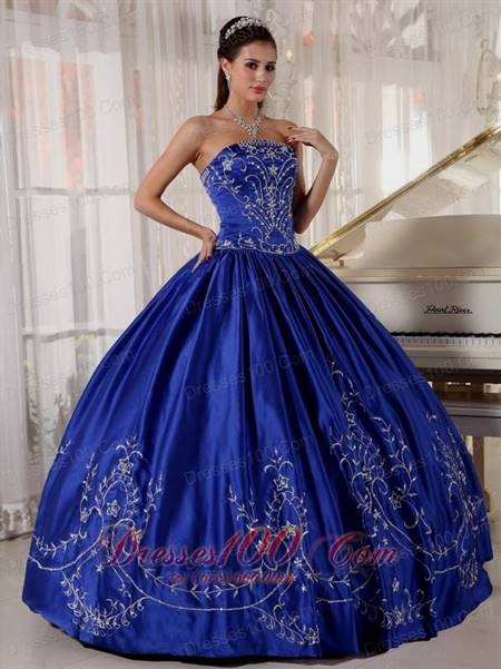 sapphire blue ball gowns