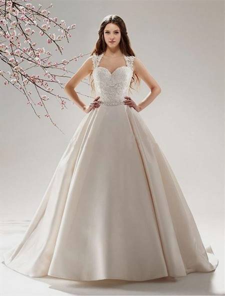 satin ball gown wedding dress