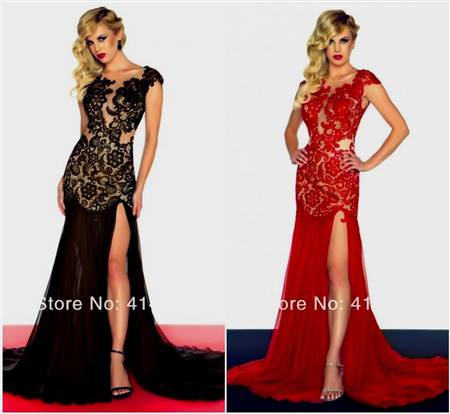 sexy lace prom dresses