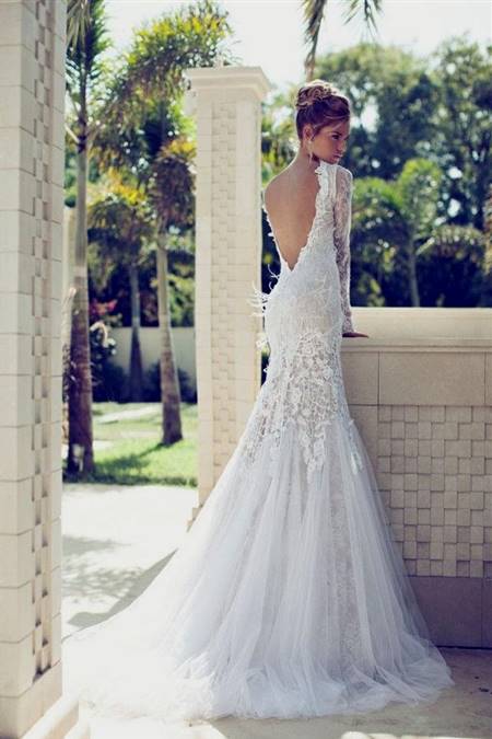 sexy lace wedding dresses with open back