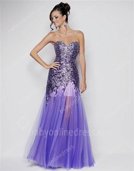 sexy purple prom dresses