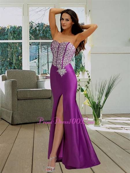 sexy purple prom dresses