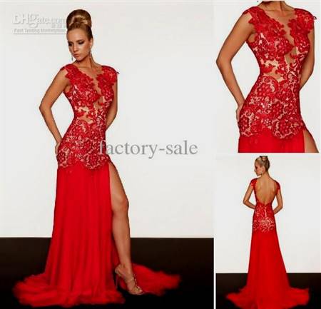 sexy red prom dresses