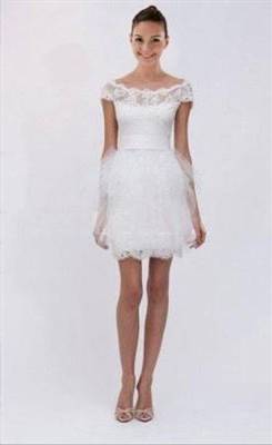sexy short lace wedding dress