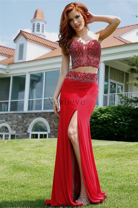 sexy two piece prom dresses