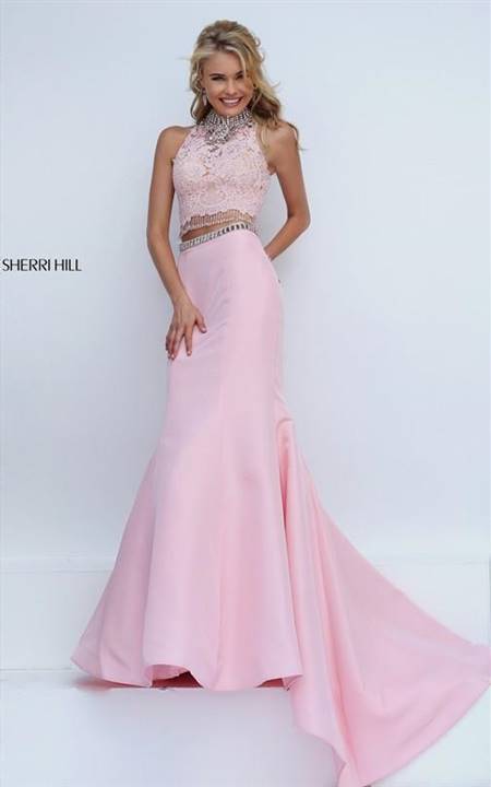 sherri hill pink mermaid dress