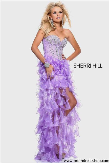 sherri hill prom dresses purple