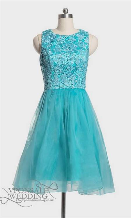 short blue lace bridesmaid dresses