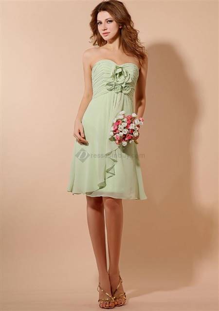 short bridesmaid dresses with flower