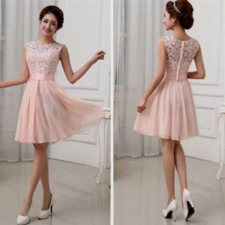 short bridesmaid dresses with lace top
