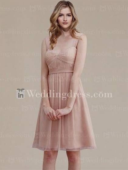 short bridesmaid dresses with straps