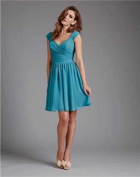 short bridesmaid dresses with straps