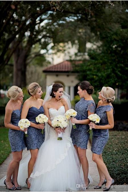 short fitted bridesmaid dresses